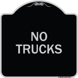 Driveway Sign No Trucks