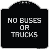 Driveway Sign No Buses or Trucks