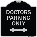 Doctors Parking Only (With Bidirectional Arrow)