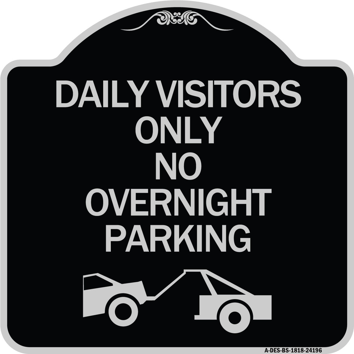 Day Visitors Only No Overnight Parking (With Graphic)