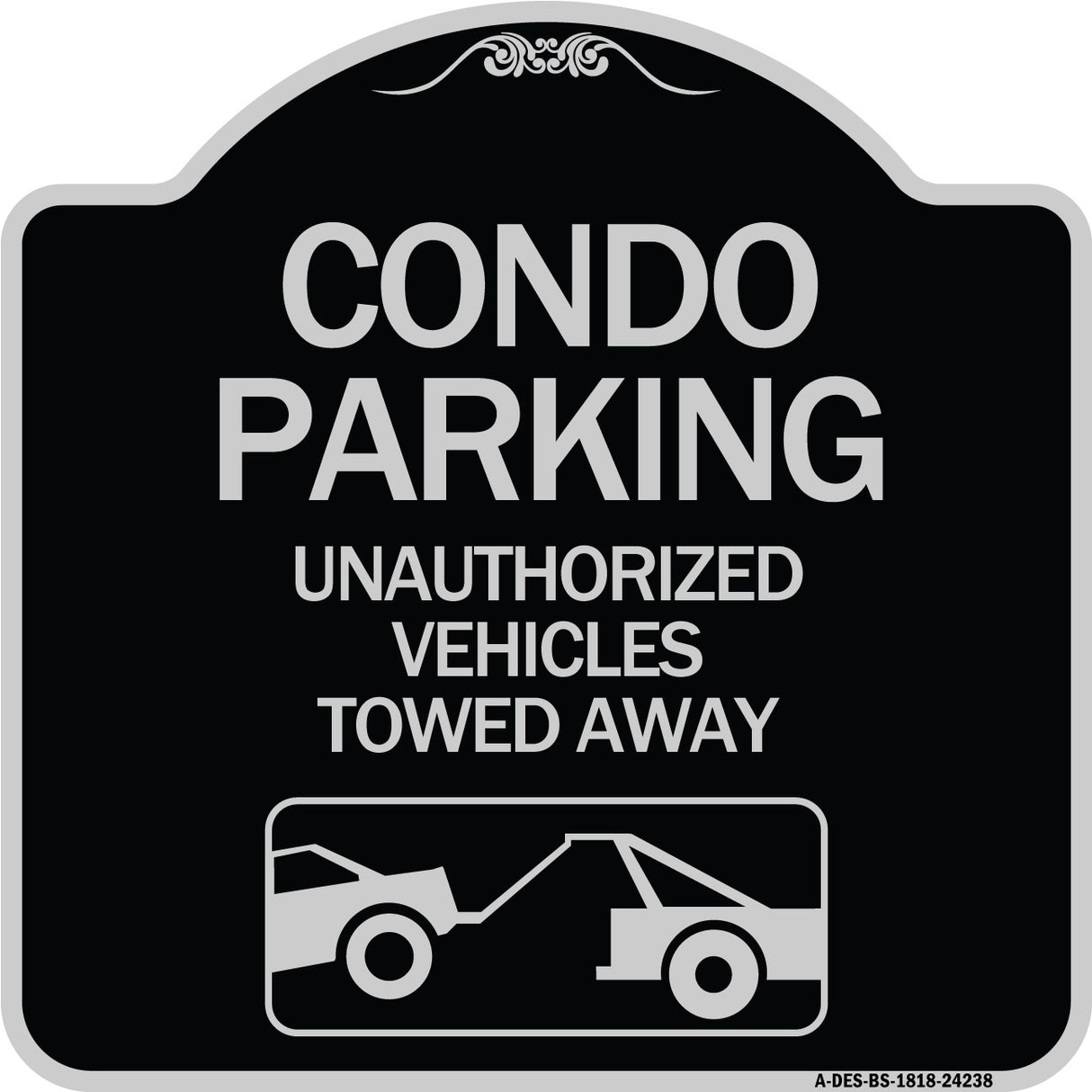 Condo Parking - Unauthorized Vehicles Towed Away (With Car Tow Graphic)