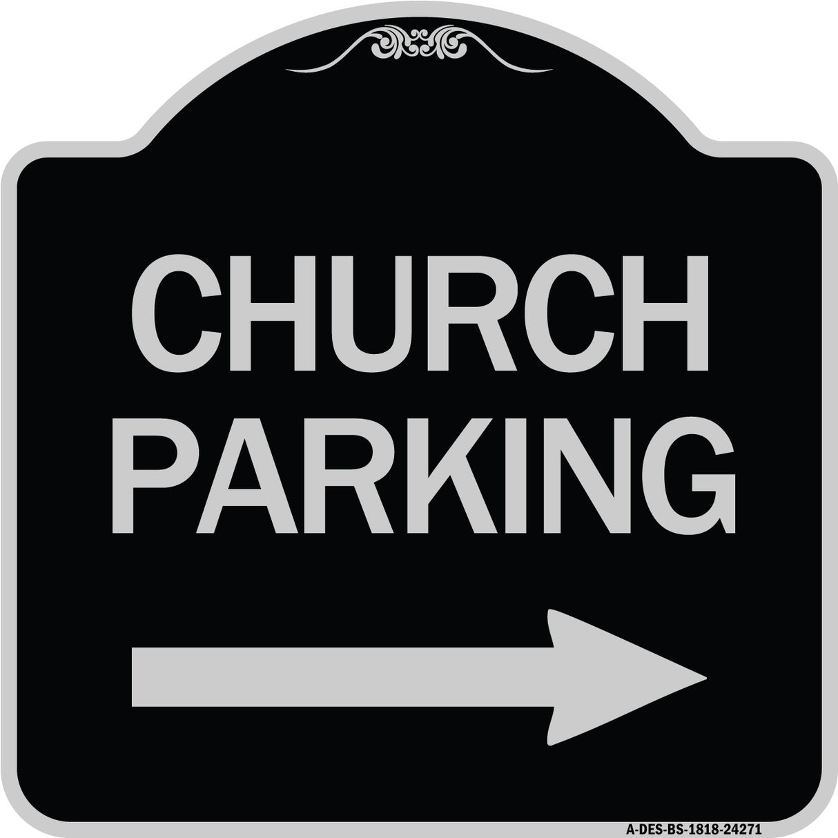 Church Parking (With Right Arrow)