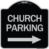 Church Parking (With Right Arrow)