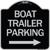 Boat Trailer Parking (With Right Arrow Symbol)