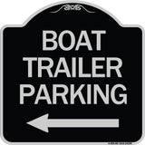 Boat Trailer Parking (With Left Arrow Symbol)