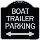 Boat Trailer Parking (With Bidirectional Arrow Symbol)
