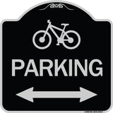 Bicycle Symbol Parking (With Bidirectional Arrow)
