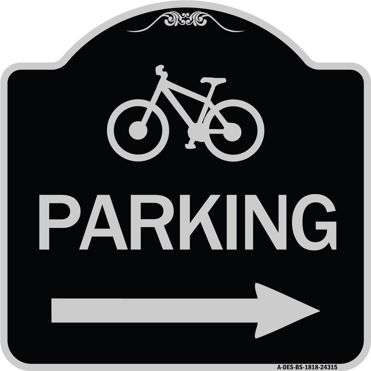 Bicycle Symbol Parking (Right Arrow