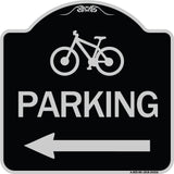 Bicycle Symbol Parking (Left Arrow)