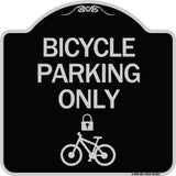 Bicycle Parking Only (With Cycle and Lock Symbol