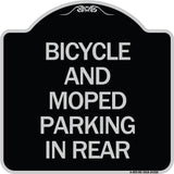 Bicycle and Moped Parking in Rear
