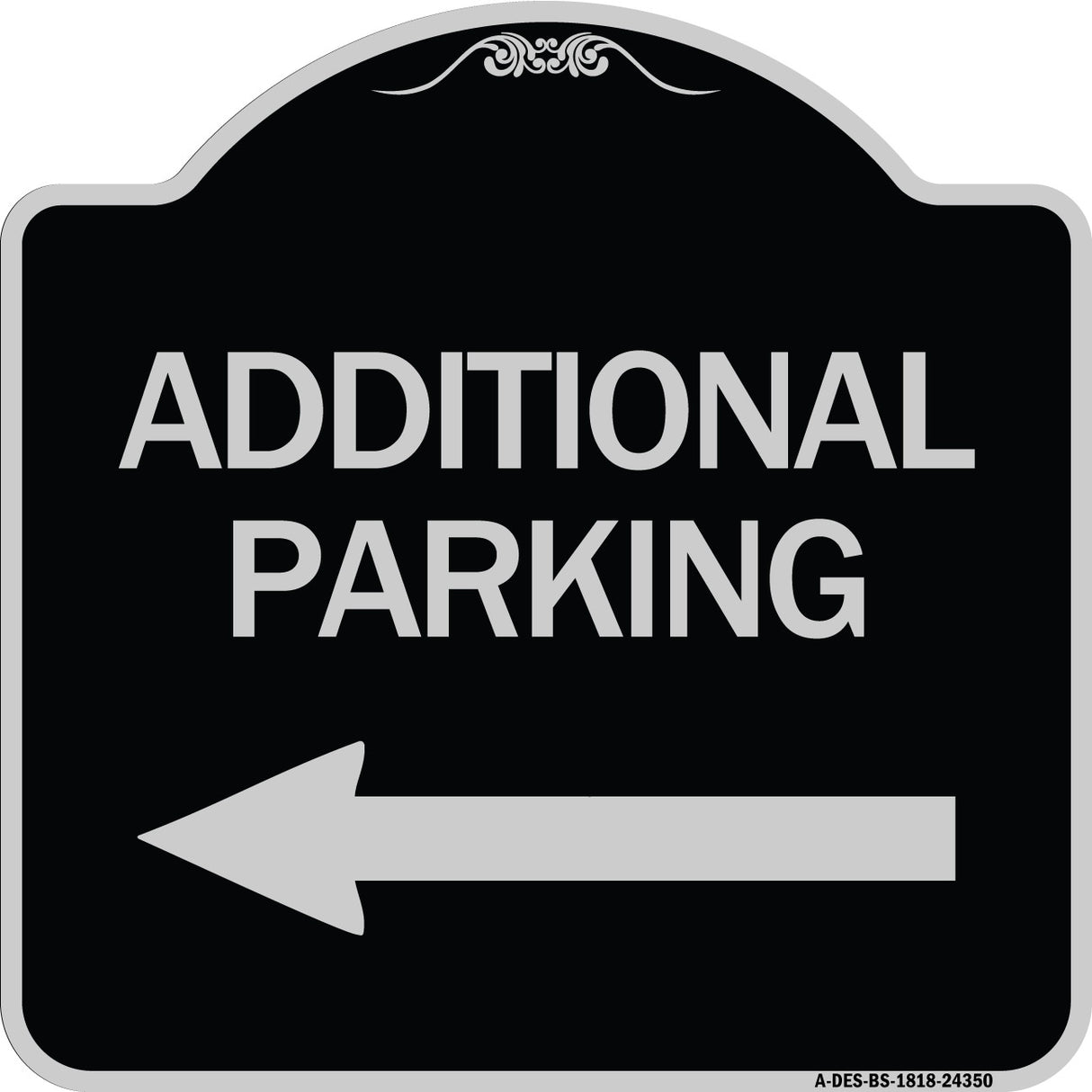 Additional Parking Sign (Left Arrow)