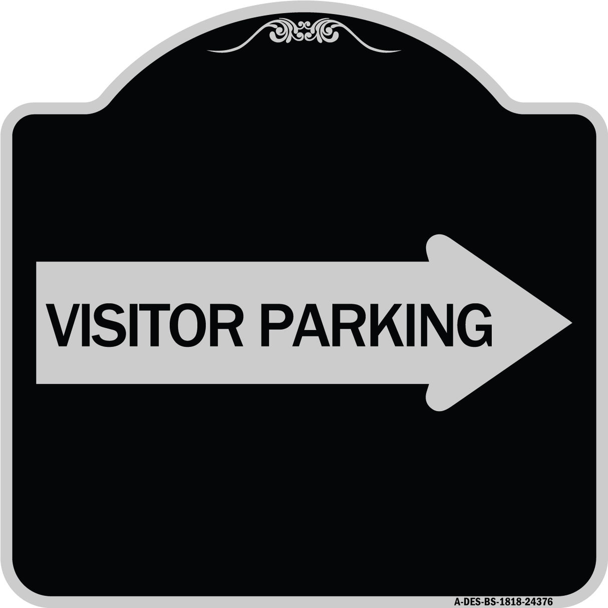 Visitor Parking (With Right Arrow)