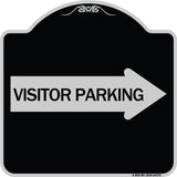 Visitor Parking (With Right Arrow)