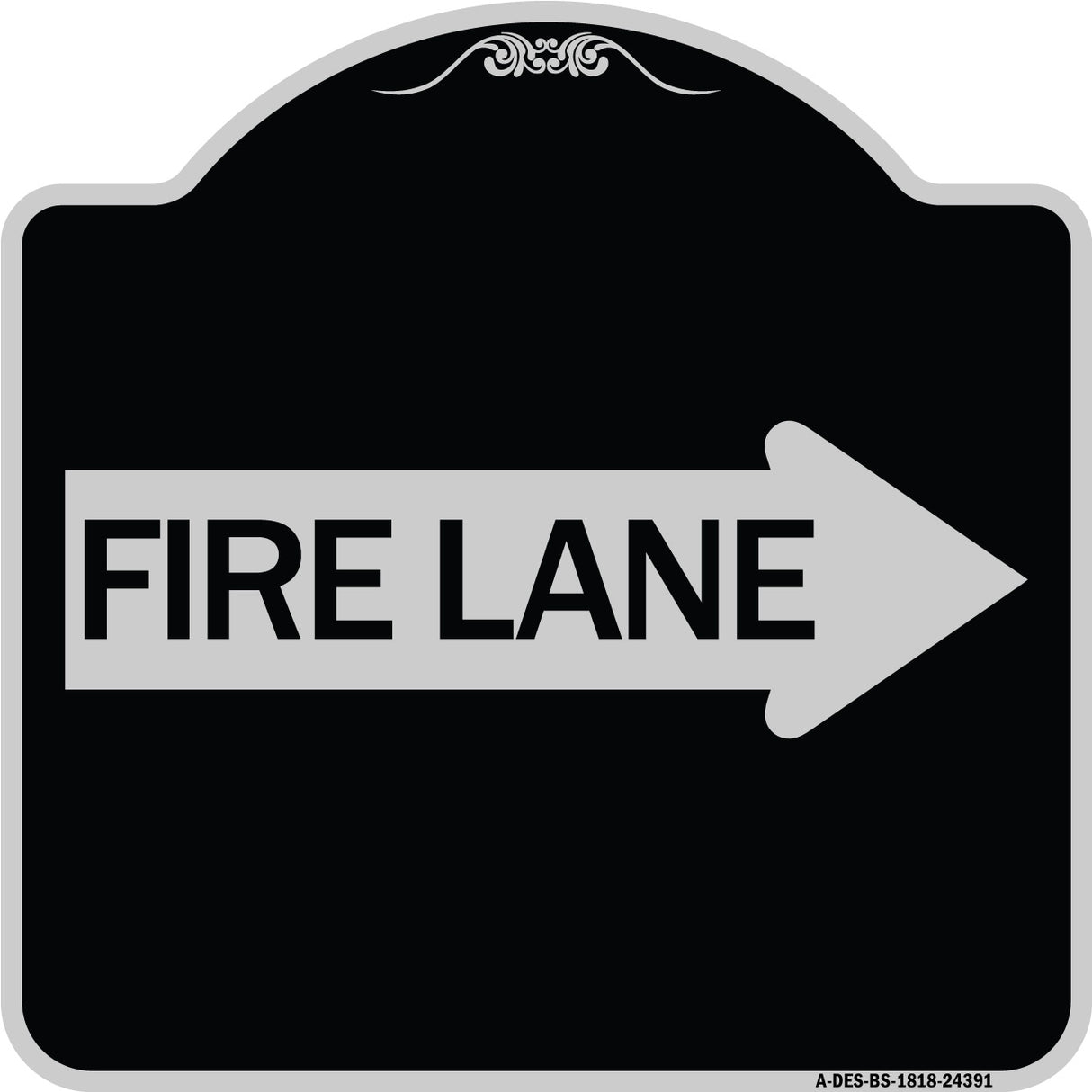 Fire Lane Right Arrow