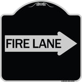 Fire Lane Right Arrow