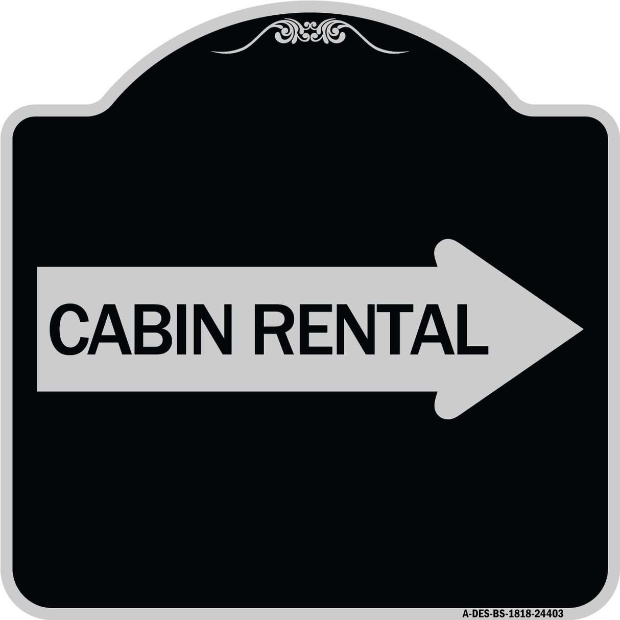 Cabin Rental (With Right Arrow)