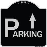 Parking with Arrow Pointing Up