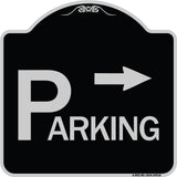 Parking with Arrow Pointing Right
