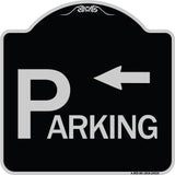Parking with Arrow Pointing Left
