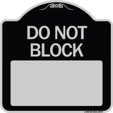 Do Not Block Custom No Parking Text Here