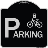 Parking (With Cycle and Lock Symbol)