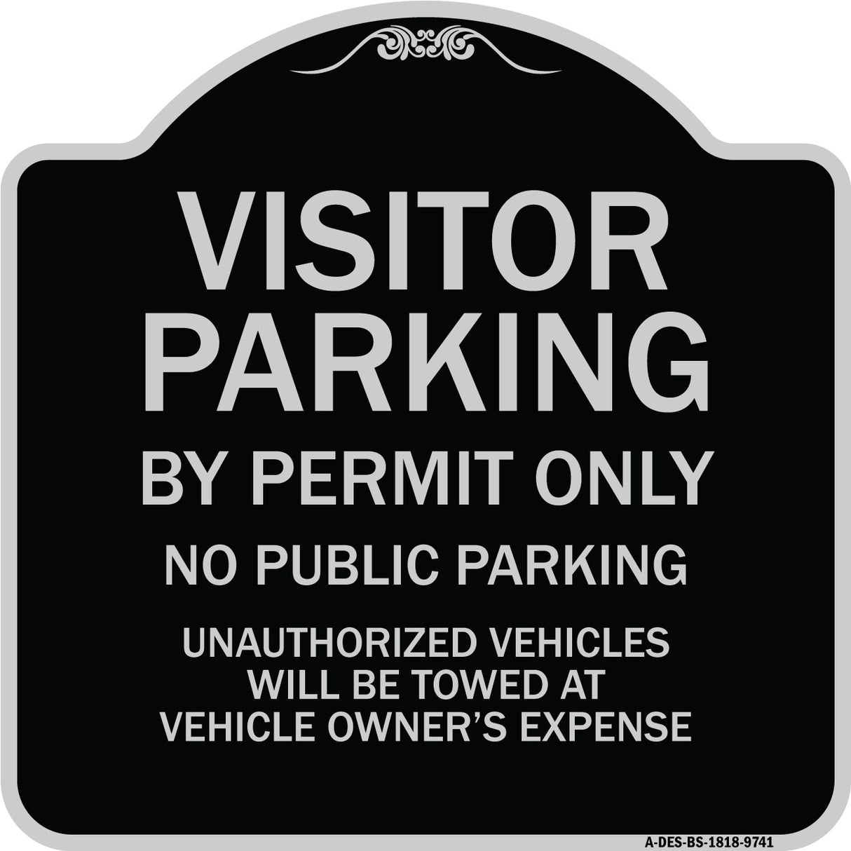 Visitor Parking By Permit Only, No Public Parking