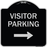 Visitor Parking (With Right Arrow)
