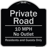 Private Road 10 Mph No Outlet Residents And Guests Only