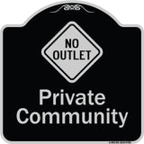 Private Community With No Outlet Symbol