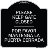 Please Keep Gate Closed Por Favor Mantenga La Puerta Cerrada
