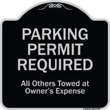 Parking Permit Required All Others Towed At Owner's Expense