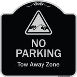 No Parking Tow Away Zone With Graphic