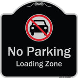 No Parking, Loading Zone With No Car Symbol