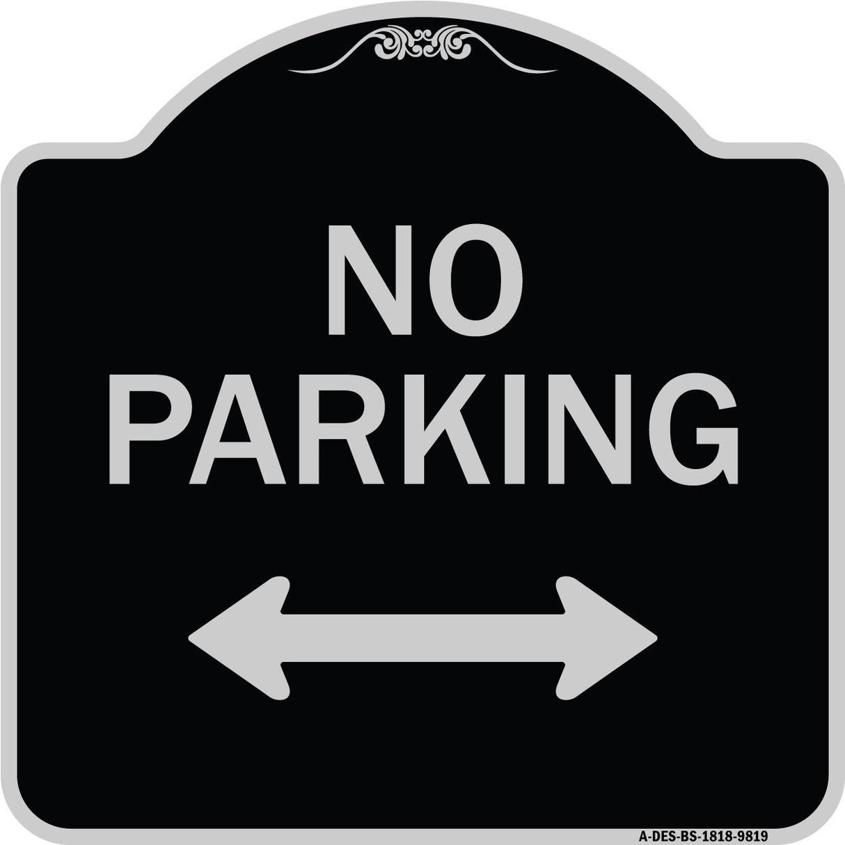 No Parking With Bidirectional Arrow