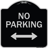 No Parking With Bidirectional Arrow
