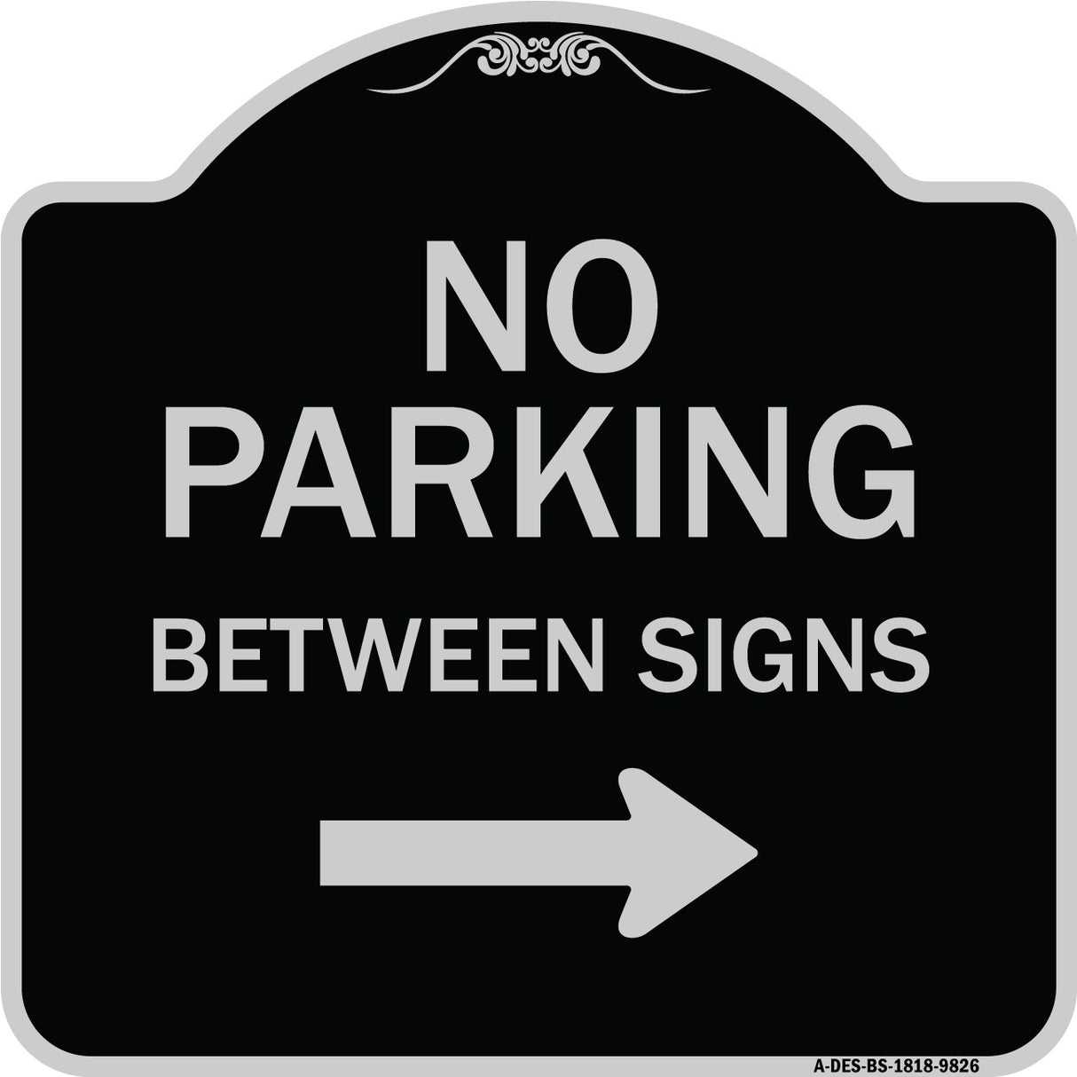 No Parking Between Signs Right