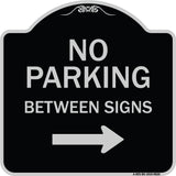 No Parking Between Signs Right