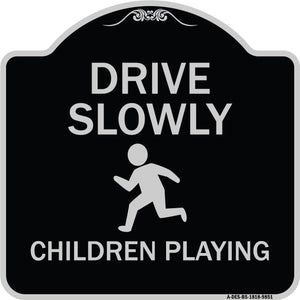 Drive Slowly Children Playing