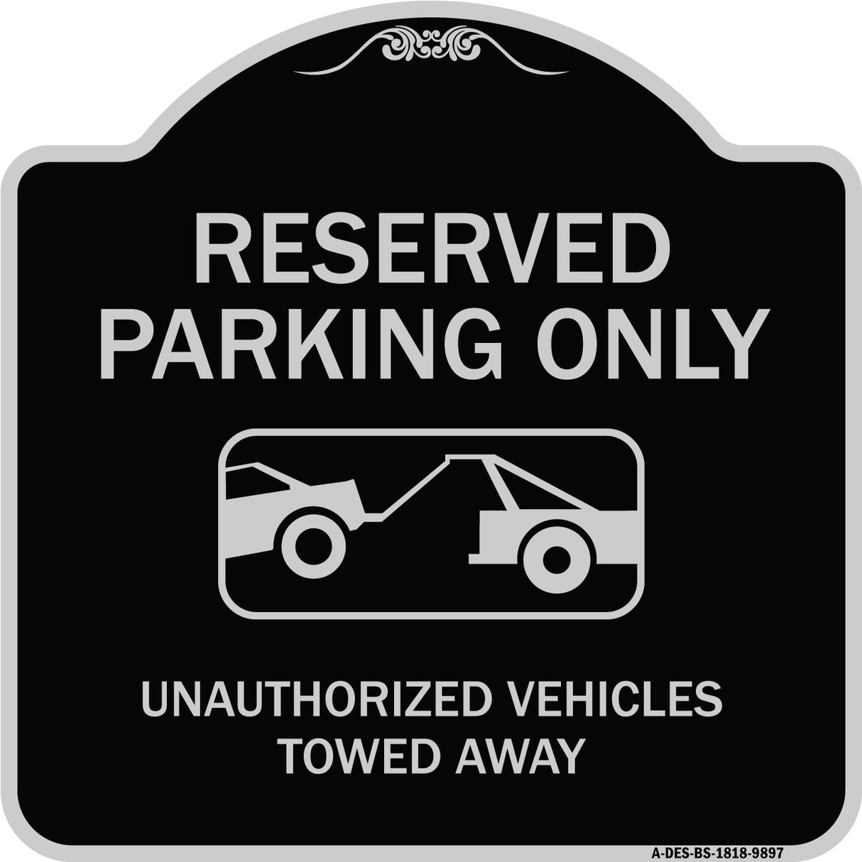 Resident Parking Only Unauthorized Vehicles Towed Away With Graphic