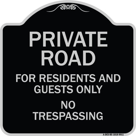 Private Road No Trespassing Or Soliciting With No Outlet Symbol