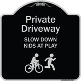 Private Driveway Slow Down Kids At Play