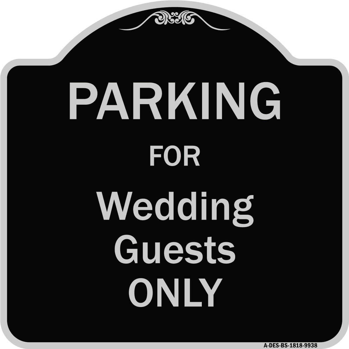 Parking For Wedding Guests Only