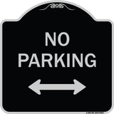 No Parking With Bidirectional Arrow
