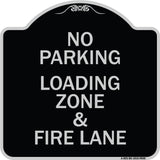 No Parking Loading Zone & Fire Lane