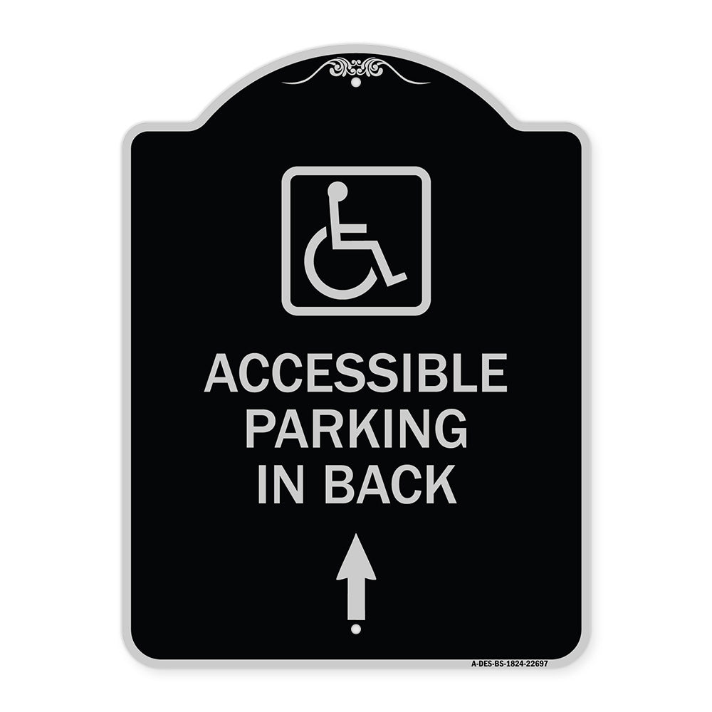 With NY - Approved Isa Symbol Accessible Parking on Up Arrow (With Graphic)