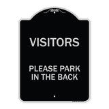 Visitors Please Park in the Back