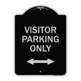 Visitor Parking Sign Visitor Parking Only (With Bidirectional Arrow)