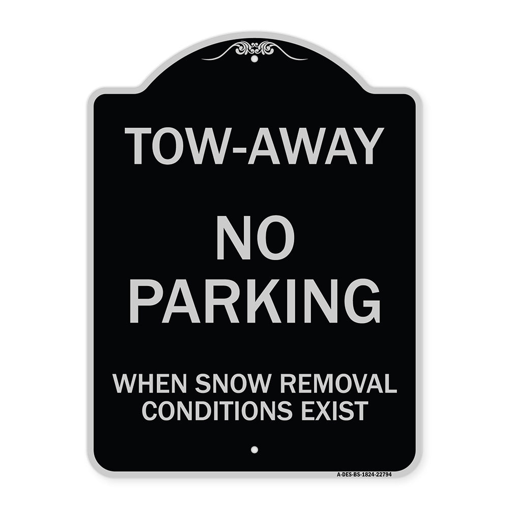 Tow-Away No Parking When Snow Removal Conditions Exist