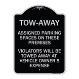 Tow Zone Assigned Parking Spaces on These Premises Violators Will Be Towed Away at Vehicle Owner's Expense
